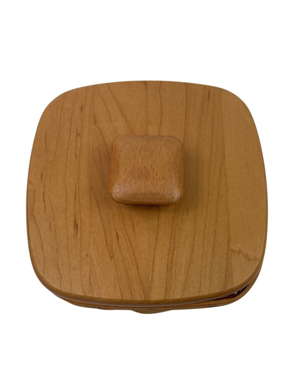 Longaberger Small 2001 Basket With Wood Lid 5" - Picture 3 of 13